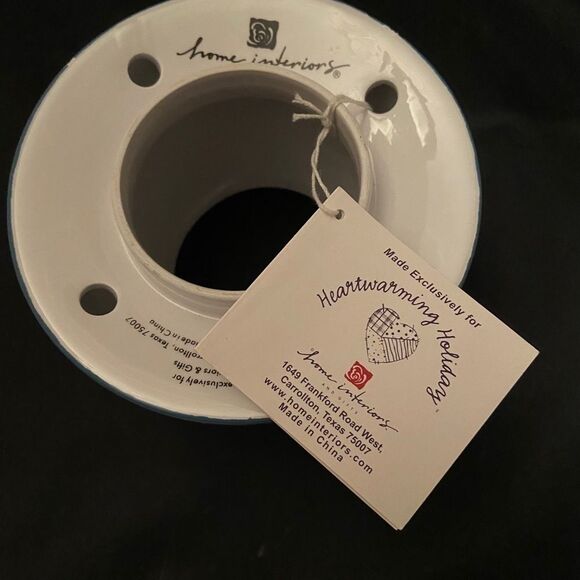 Home Interiors Christmas Candle Shade NWT Country Decor - Picture 3 of 4